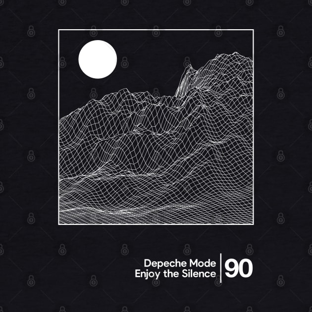 Enjoy the Silence - Depeche Mode / Minimal Graphic Artwork by saudade